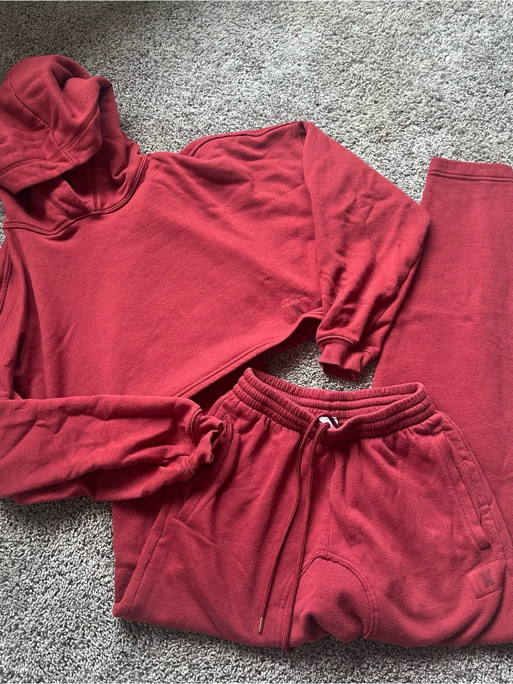 Savage X Fenty Red Hooded Jumpsuit Set